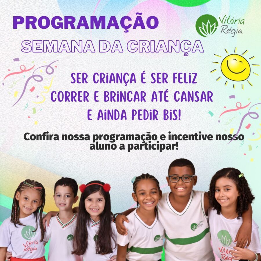 Programação Semana Da Criança Educação Infantil Vr